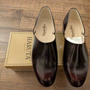 Haruta Spock Shoes 850 Leather 2E Men's Dark Brown Size 26 Japan